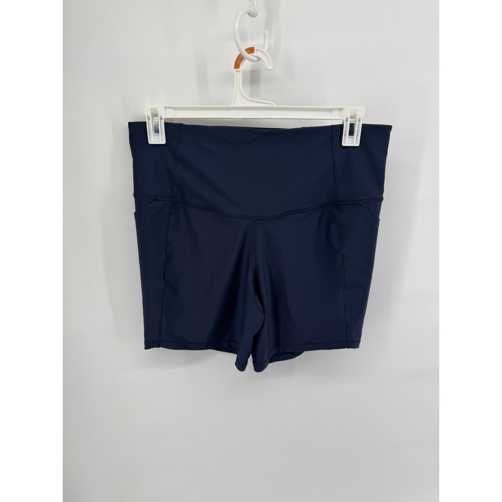 All in Motion Effortless Support Bike Shorts Navy Blue High Rise XXL 6in Inseam